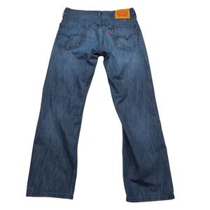 Levis 559 Relaxed Straight Mens Blue Denim Jeans 30x30 (Measures 30x28) Medium